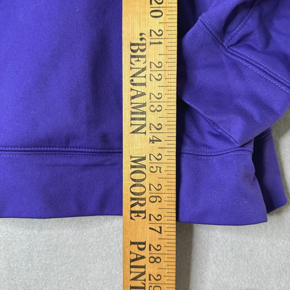Los Angeles Lakers 1/4 Zip Pullover Purple White Track Jacket Adult M Augusta - Picture 3 of 8